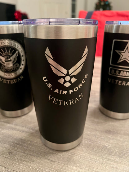 US Air Force Veteran Tumbler