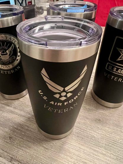 US Air Force Veteran Tumbler