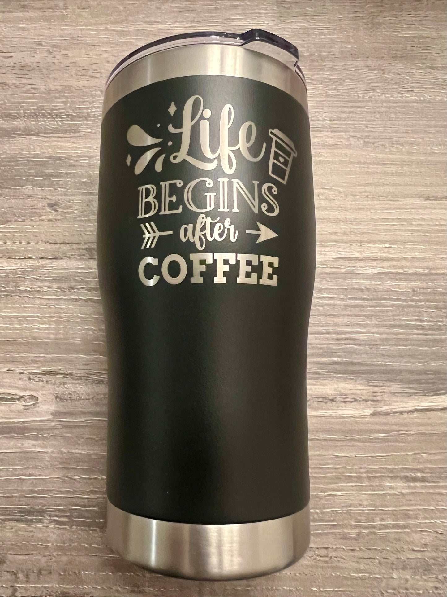 Life Begins After Coffee Tumbler