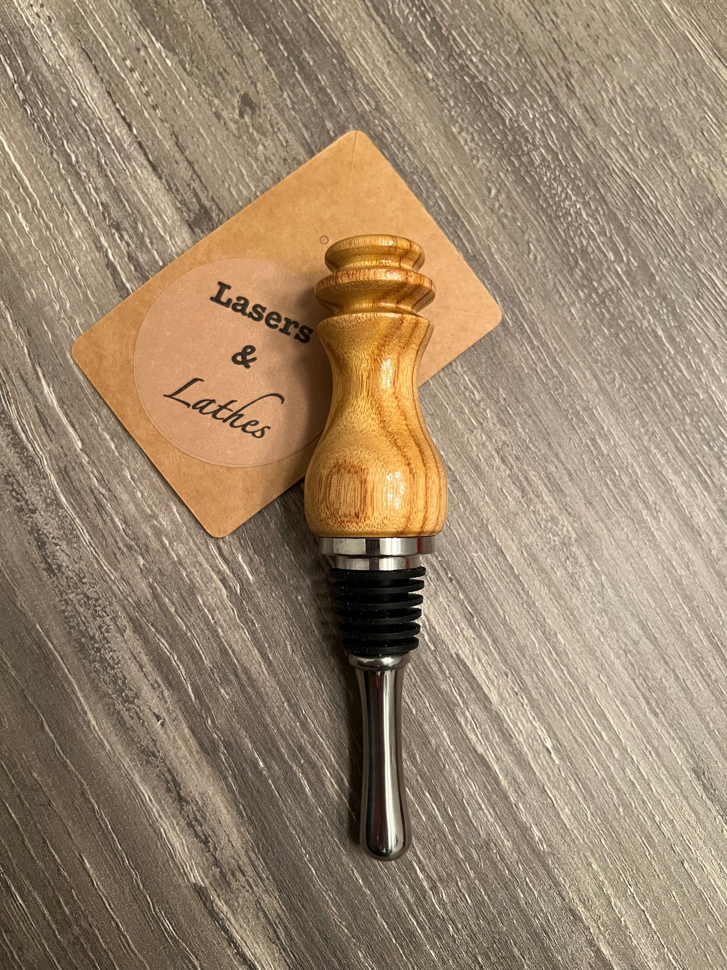 Canary Wood Wine Stopper E