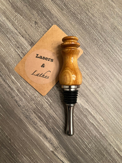 Canary Wood Wine Stopper E