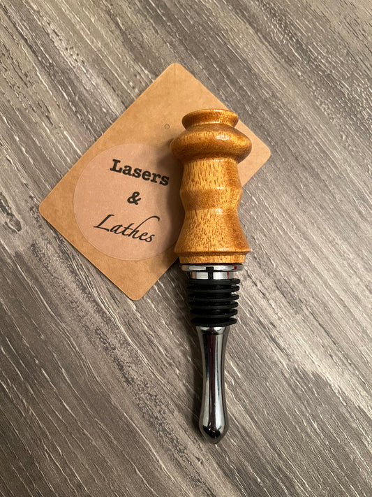 Canary Wood Wine Stopper F